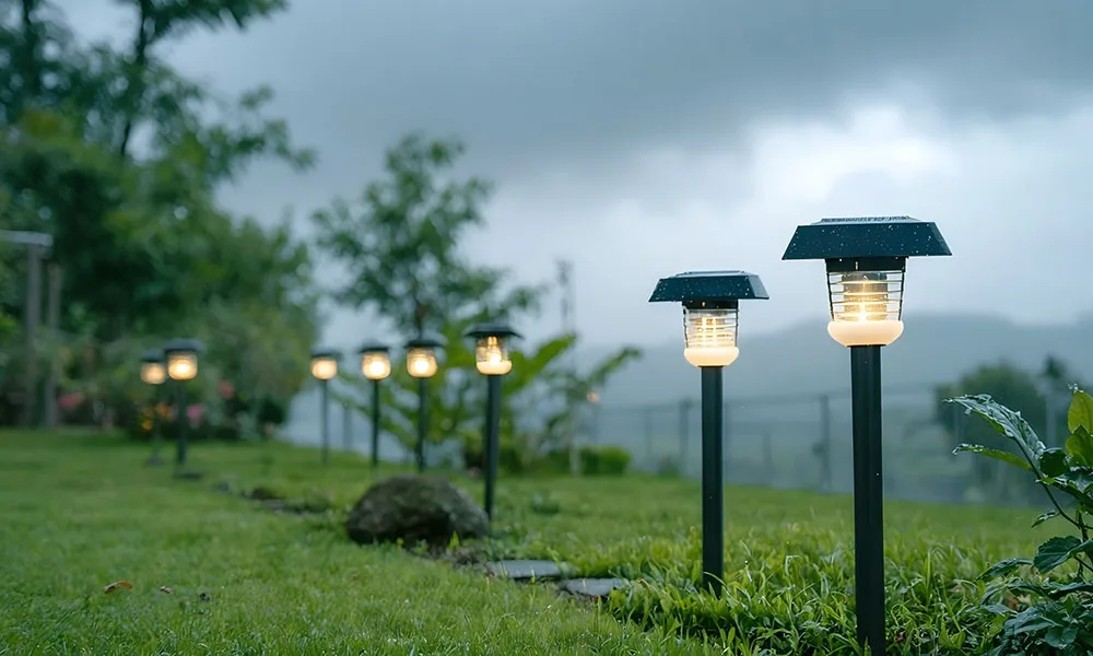 How much does solar charge on a cloudy day